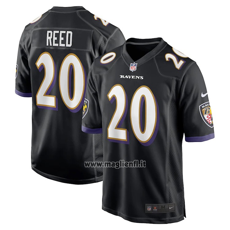 Maglia NFL Game Baltimore Ravens Ed Reed Alternate Nero